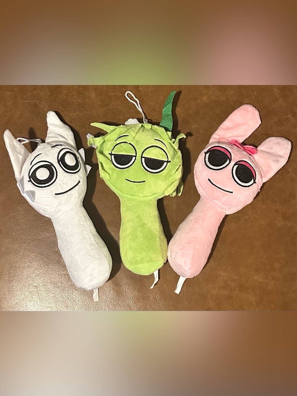 Wenda, Venaria, and Pinky Sprunki Plushies